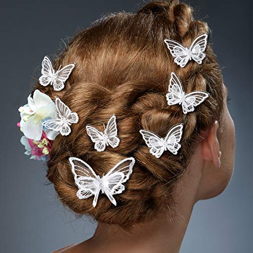 Pinzas para cabello con diseño de mariposa 18 piezas miniatura 6