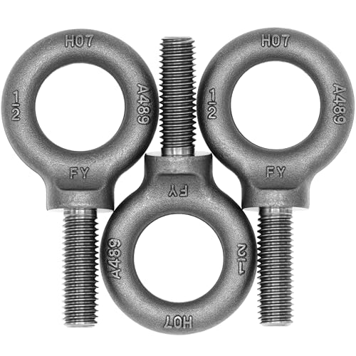 Image of 3 Pcs Lifting Shoulder Eye Bolts 1 /2 inch-13 X 1-1 /2 inch
