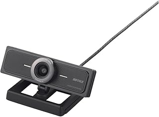 BUFFALO 200万画素WEBカメラ 広角120°マイク内蔵 ブラック BSW200MBK