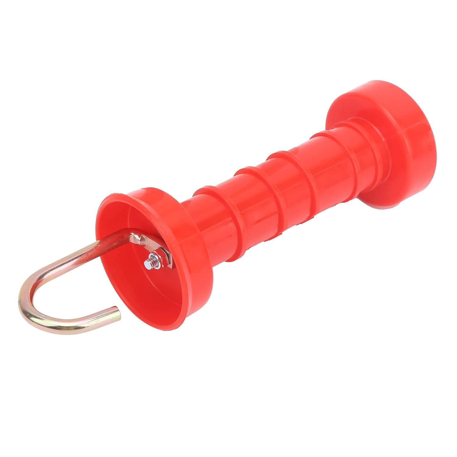 10Pcs Electric Fence Gate Handles, Farmily Plastic Red ABS Heat/Cold-Resistant Spring Gate Handles Agricultural Fencing Tools with 10Pcs Insulators