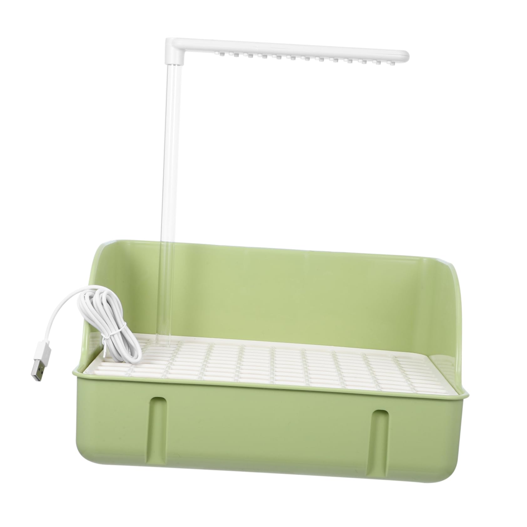 BESTonZON Automatic Tub with Shower Head Interactive Pet Bathing System for Small Birds Easy to Clean Parrot Bathing Circulating Water Design for Healthy Environment