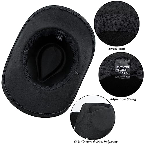 Utaly Girls-Toddler Fedoras Western Cowgirl Cowboy Hat with Buckle Belt for Kids Girls Boys 4-8 Years3