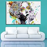REDWPQ Arte de la Pared Pintura de la Lona Impresiones en HD Decoración del hogar Resumen 1 Piezas Figura Fondo de la cabecera Imágenes modulares Obra de Arte Cartel 50X75Cm Sin Marco
