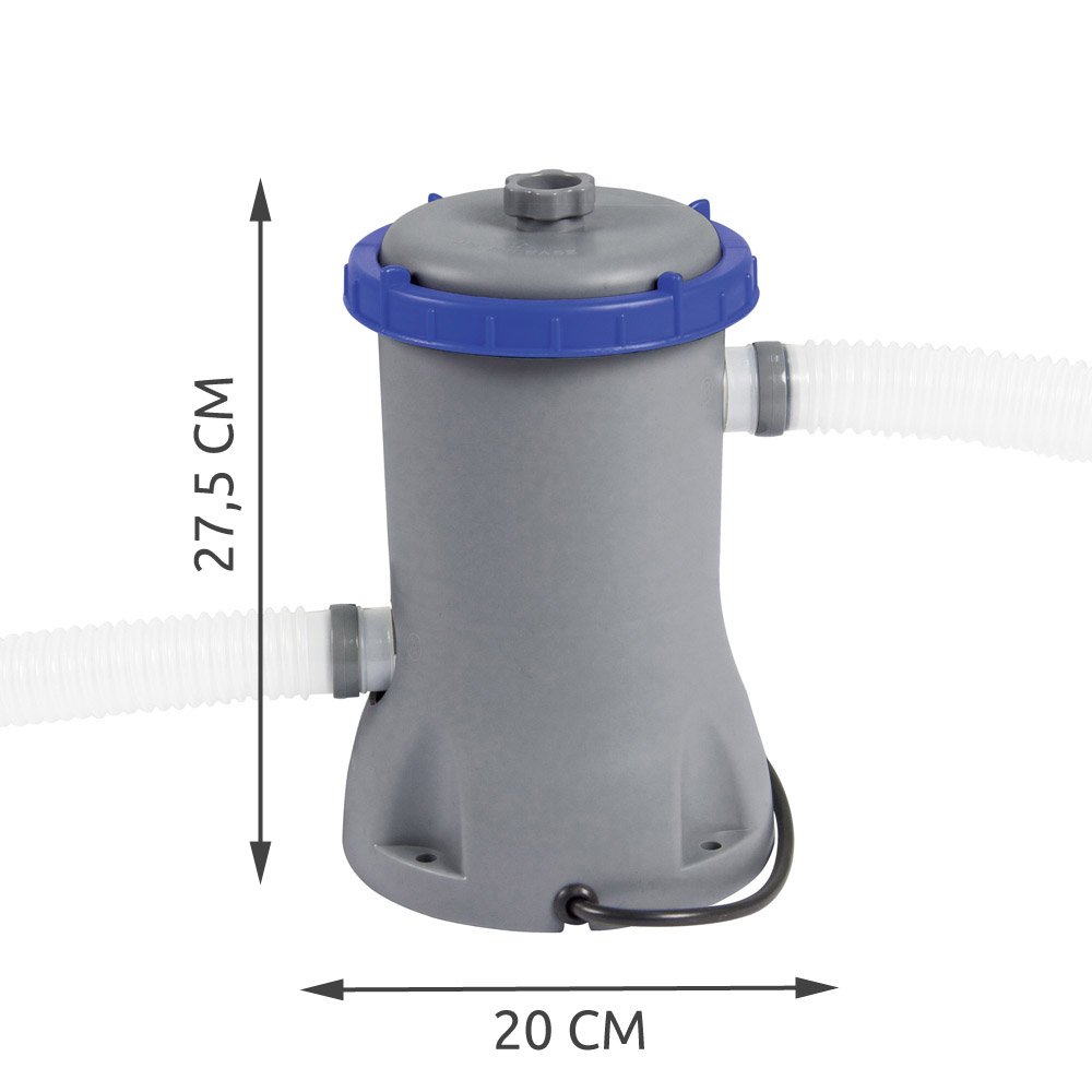 Bestway Flowclear Filterpumpe, grau, 30.5 x 32 x 24.5 cm