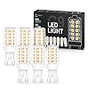 Lohas Ledlamp, 4 W, G9, 3000 K, warmwit, 400 lumen, vervanging voor 40 W G9 halogeenlampen, niet dimbaar, 360 graden stralingshoek, geen flikkerende ledlampen, verpakking van 6 stuks