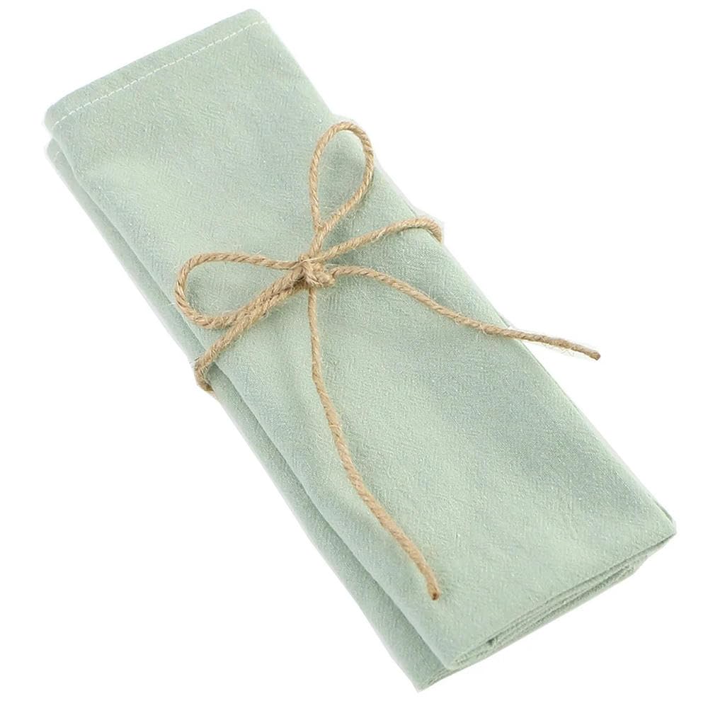 Confezione da 12 tovaglioli di tovaglia Fatti a Mano in Tessuto di Cotone 30x45 cm Strofinacci da Cucina per Cena Matrimonio Festa di Natale Decorazione