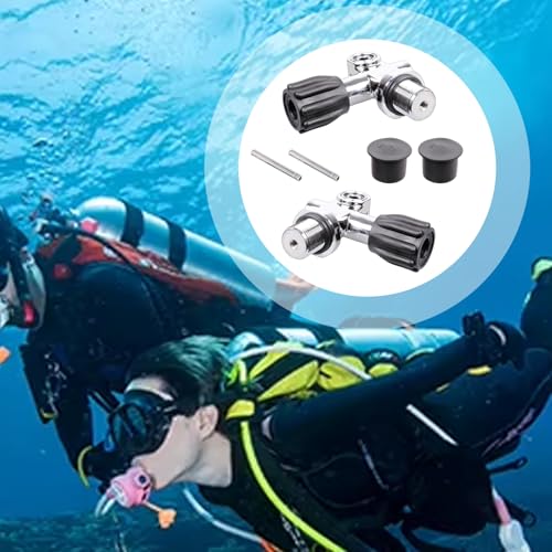 Válvula de tanque de buceo 3/4 3000 PSI con conector rápido de recarga 2