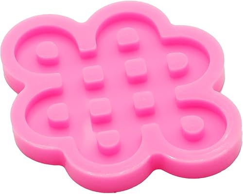 Miniatura 4 de Llavero con forma de cinta trenzada súper brillante, moldes de silicona, moldes de resina epoxi para bricolaje, llavero personalizado, moldes de