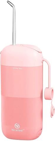 NPO Nicefeel FC5170 Mini Taşınabilir,Şarjlı, Diş Teli/Protez Bakım ve Profesyonel Ağız Duşu (Pembe)