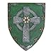 Pacific Giftware Celtic Cross Warriors Faith Shield Wall Sculpture Decor
