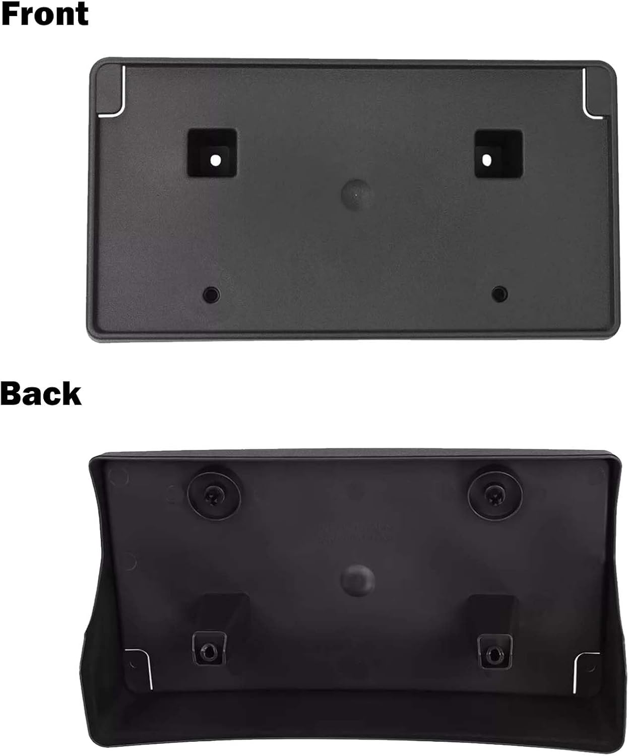 Condition photo showing New/Like New for front license plate frame bracket compatible with 2019 2020 2021 2022 ram 2500/3500/4500/5500 front bumper license plate holder mounting bracket cover replace # 68362197aa