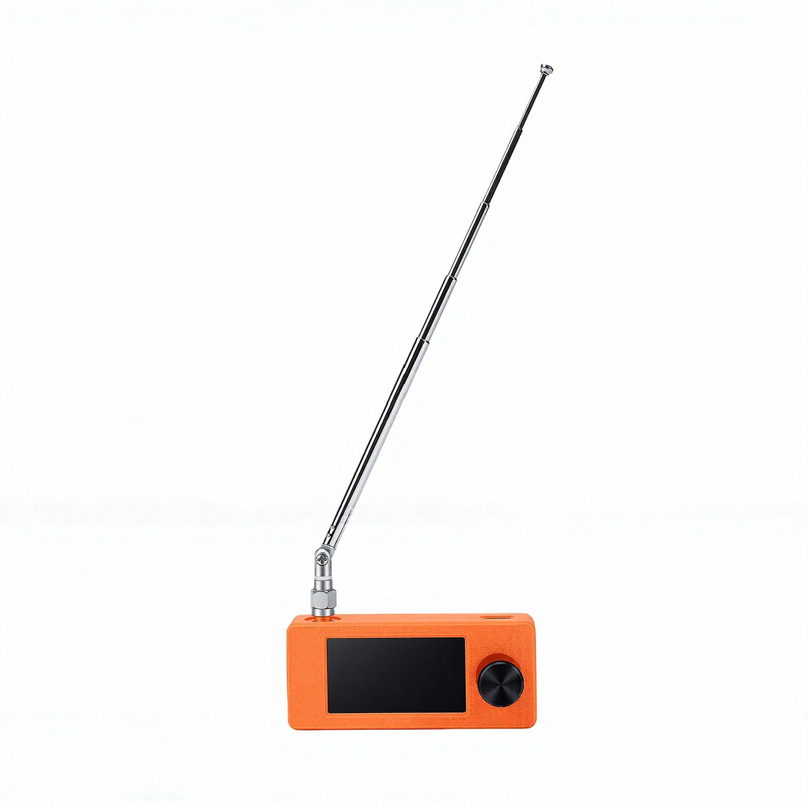FTVOGUE Tragbares AM-FM-Transistorradio mit 1,9-Zoll-IPS-Bildschirm für | SI4732 DSP-Empfänger, Unterstützt FM/AM/LSB/USB, Wiederaufladbarer 800-mAh-, Kompaktes ABS-Gehäuse