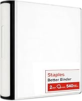 Vista 26 de Carpeta Staples Better, 2 pulgadas, Roja