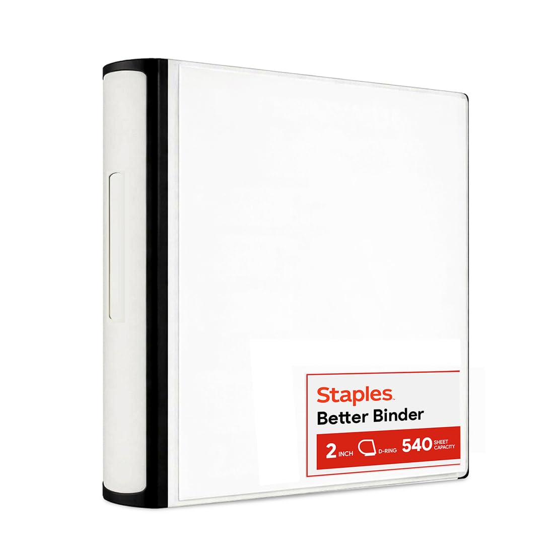 2 Inch Staples Better View Binder with D-Rings, White by Staples โ image 1