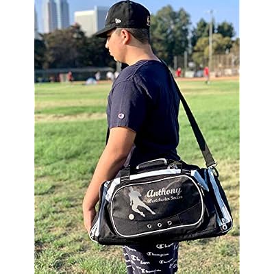 Personalized SportS Duffel Bag With Custom Name & Text - Baseball
