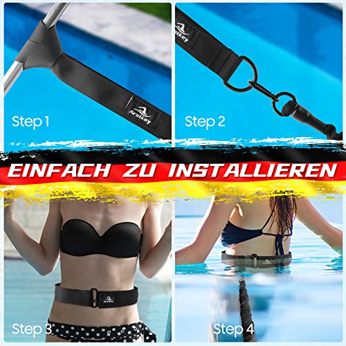 Schwimmseil Arsikey Schwimmgurt für Pools von 2,5 bis 7,5 Metern