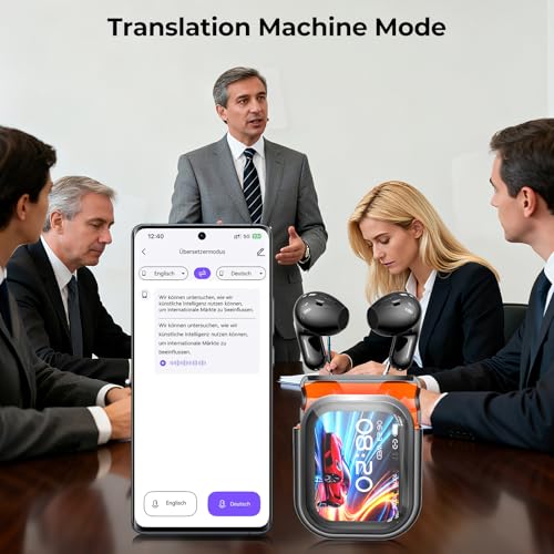 Image of NE20 Translation Earbuds - 2026 New AI 165 Language Real Time Translator Earbuds, Audifonos Traductores Ingles Espanol, 4-in-2 Translating Device, Translate Ear Buds for Travel Learning