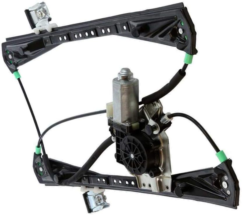 Vekwena Front Passenger Side Power Window Lift Regulator For 00-02 Jaguar S-Type & 00-02 Lincoln LS, 1pc w/Motor