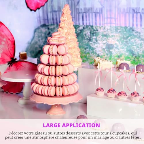 Support macaron durable et design épuré pour buffet de célébration chic - 6