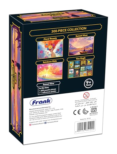 Image of Frank Sunset View 300 Pieces Jigsaw Puzzles | Collector's Edition | Travel Friendly Mini Puzzles | Realistic Illustration Puzzle | Game for Focus & Memory | for Adults & Teenagers