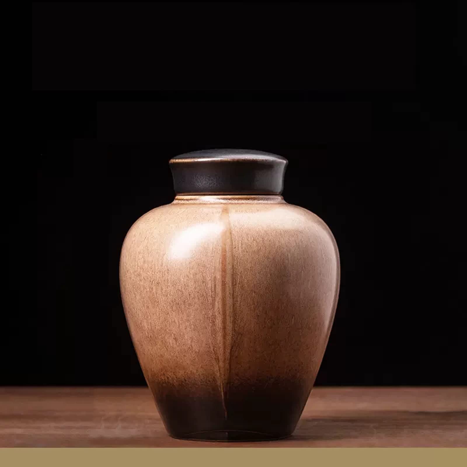 Pudełko na herbatę Ceramiczny pojemnik do przechowywania herbaty liściastej, utrzymuje herbatę hurtową w czystości i świeżości, szczelny żywności, pojemniki, 410 ml Hermetyczny