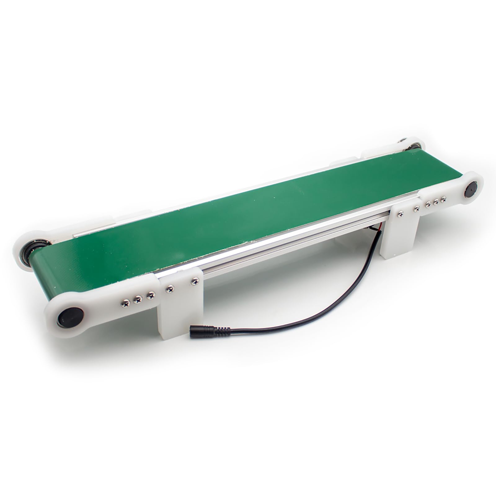 Cinta Transportadora De Escritorio, Carril De Carga Transportador Pequeño De 10 * 100 CM con Contador Automático, Velocidad Ajustable De 1,8-7,6 Cm/s, Velocidad De Rotación: 116 RPM
