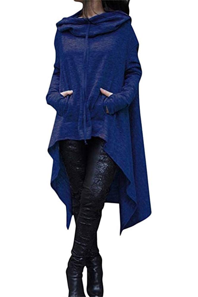 Amazon.com: Xuan2Xuan3 Womens Kangaroo Pockets Loose Hoodies