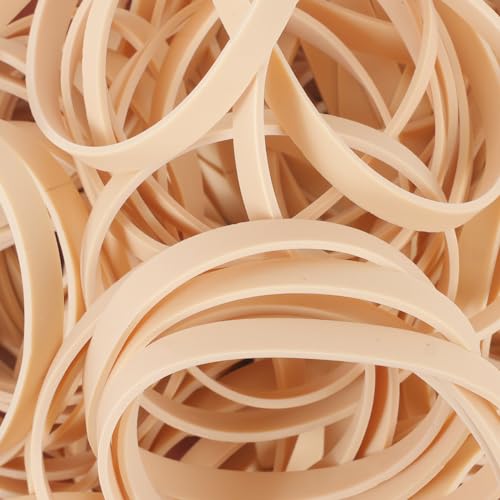 Rubber Bands 110Pcs Beige Strong Size #64 Office File Folder For School Home Office Supplies image 8