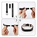 Tobfit Leather Bands Compatible with Fitbit Alta/Alta HR Bands, Genuine Leather Replacement Wristbands, (Black+Suede Grey, 5.5''-8.1'')