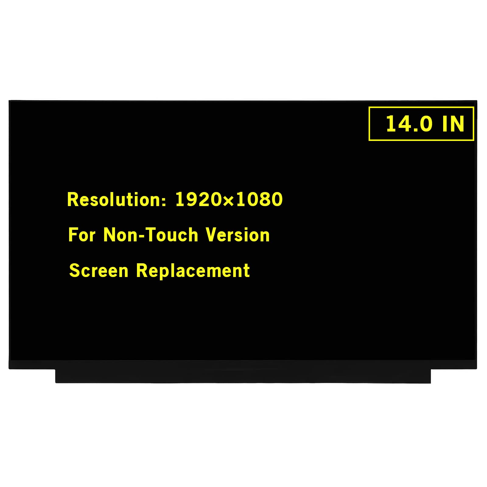 GBOLE 14.0" Screen Replacement for NV140FHM-N4K NV140FHM-N48 NV140FHM-N49 N140HGA-EA1 LP140WF7-SPB1 LP140WF7-SPC1 NV140FHM-N3B NV140FHM-N4B