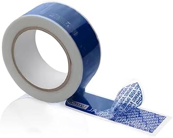 Cinta adhesiva de seguridad numerada – Azul – Transferencia total – Número único autenticante – Muy disuasorio contra el fraude – Especialmente resistente – Código único para la trazabilidad