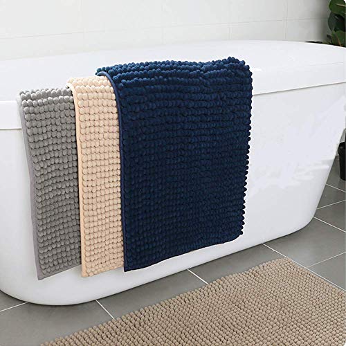 FGHSD 2-teiliges Badmatten-Set, inklusive 50X50CM super und saugfähigen U-förmigen Badteppichen und 50X80CM rutschfesten Fußmatten, Maschinenwaschteppiche für Wohnzimmer Badezimmer Küche Schlafzim – Bild 8