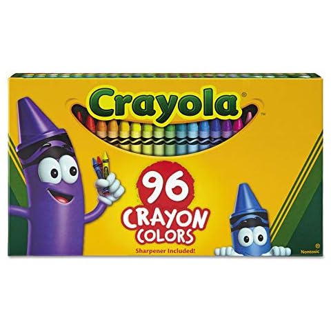 Crayola Classic Flip-Top Crayon Pack with Sharpener Cover