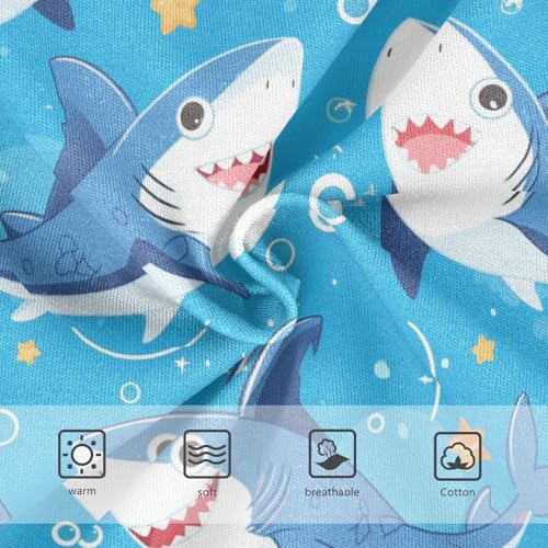 Wusikd Little Sharks Girls' Underwear Cotton Cute Girls Briefs Soft Toddler Underwear 2T3