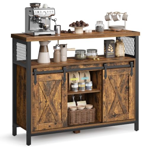 VASAGLE Sliding Barn Door Buffet