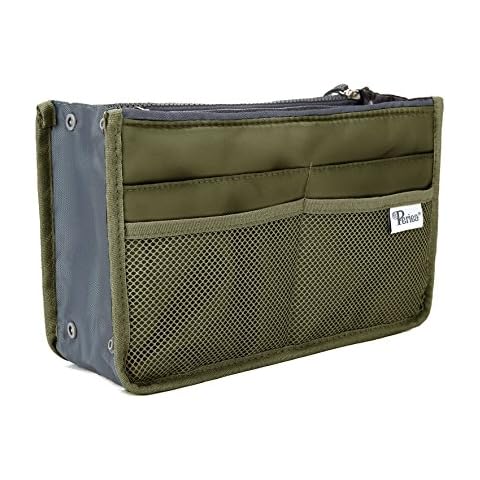 Periea Chelsy Handbag Organiser Insert in Khaki Cover