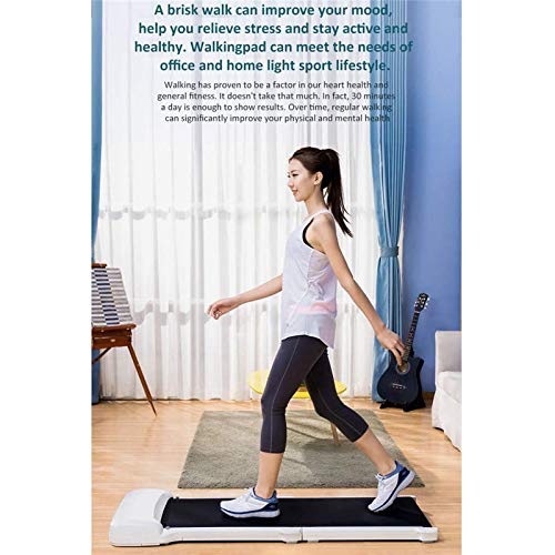 Treadmill Walking Pad Foldable Training Apparatus Smart Electric Walk Machine Aerobic Exercise Home Sport Fitness Equipment,White - Afbeelding 7