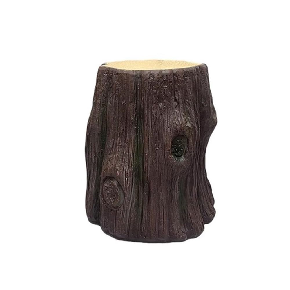 birene Vase Stand Imitation Tree Stump Indoor Bonsai Base, Multifunctional Ornament Display Stand