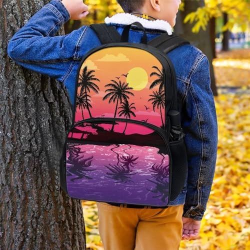 Back Pack for School Sunset Scenery Backpacks for Boys Teens Girls Backpack 17 Inch Kids Elementary Middle High School Bag College Travel Back Pack Large Bookbags for Teens Girls3