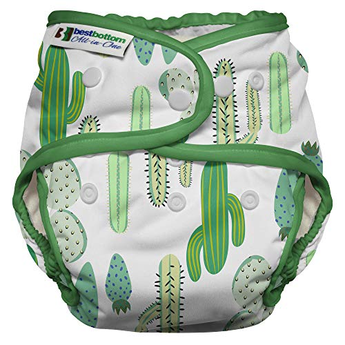 Best Bottom Prickly Cactus Heavy Wetter Cloth Diaper Shell-Snap | Reusable Diapers Shell Made Of Waterproof Materials | Eco-Friendly Washable Diapers Saves Money From Disposable Diapers | PUL Fabric