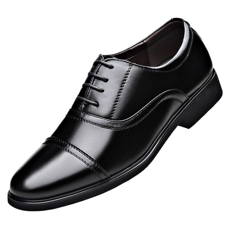 Men's Dress Shoes Formal Business Casual Lace Up Oxford Suit Tuxedo Patent Leather Shoes Slip On Soft Leather Dress Tuxedo Shoes(7)