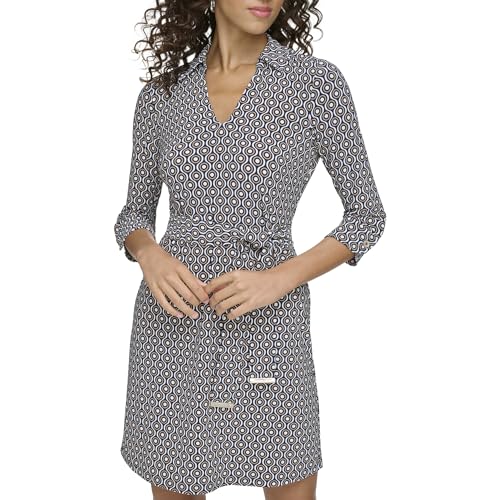 Image of Tommy Hilfiger 3 /4 Sleeve Jersey Flounce Hem