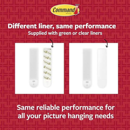 Image of Command Large Picture Hanging Strips, White, 2 Pack (40 Pairs /80 Strips), Holds Up to 15 lb, Damage-Free Frame Hangers, No Tools, Click-Lock, Up to 24 x 36 in
