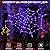 BSGlobal Halloween Window Lights, 19.68” Spider Web Window Lights, 8 Modes Battery Operated Halloween Light with Remote Timer, Waterproof Window Silhouette Light for Indoor Ourdoor Door Yard Decor