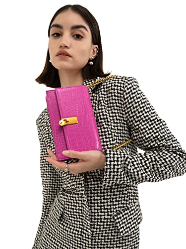 Image of Miraggio Mila Women's Shoulder Sling Clutch - Pink