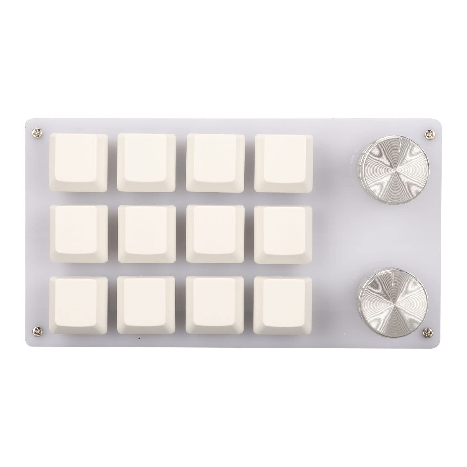 Midi-controller, 12 Toetsen 2 Knoppen Macro Pad USB- of Bt-verbinding Blauwe Schakelaar 1200 MAh Lithium-ionbatterij Programmeerbaar Toetsenbord voor Gaming Media (BLACK