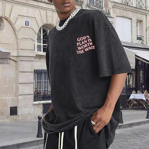 Christian Faith Shirts for Men Jesus God Bible Verse Inspirational Religious Graphic Tees Acid Wash Vintage Tshirt4