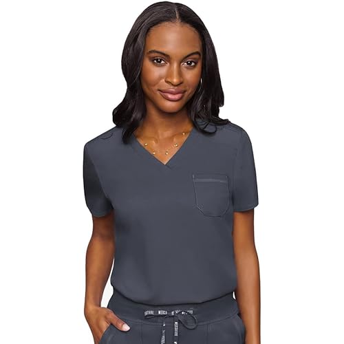 Med Couture Touch Women’s Chest Pocket Tuck in Top