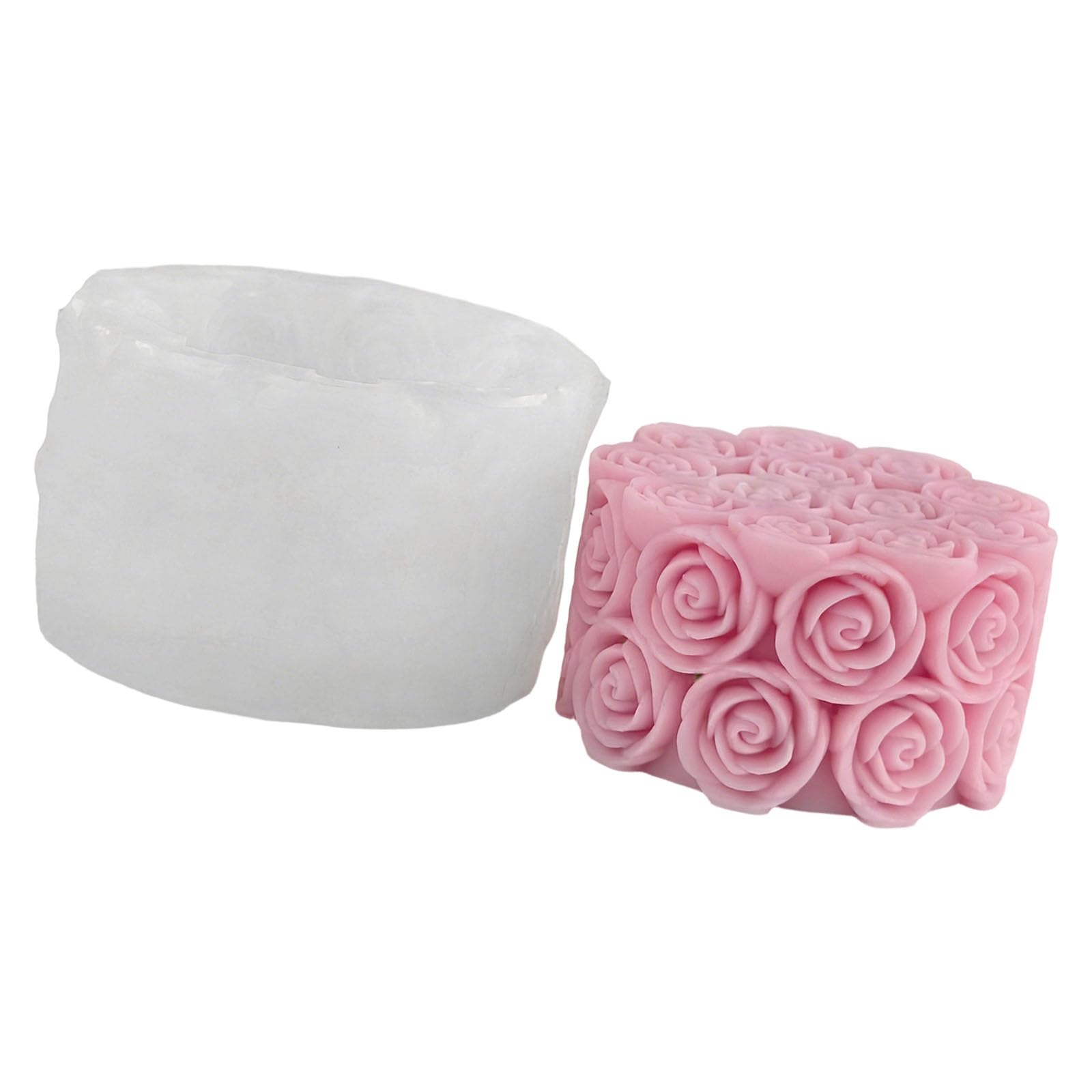 Mekalero Flexible Silicone Rose Ideal for Professional Aromatherapys Candlewax Making Detailed Rose