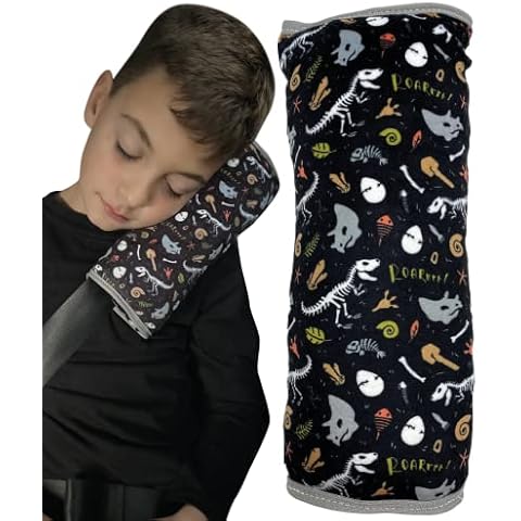 Almohadilla de cinturón de seguridad para niños HECKBO con dibujos de Esqueleto de dinosaurio Cover